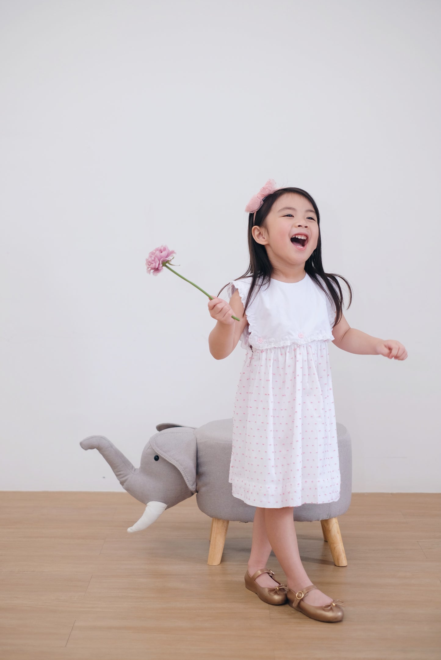 Celina Square Collar Baby/Girl Dress