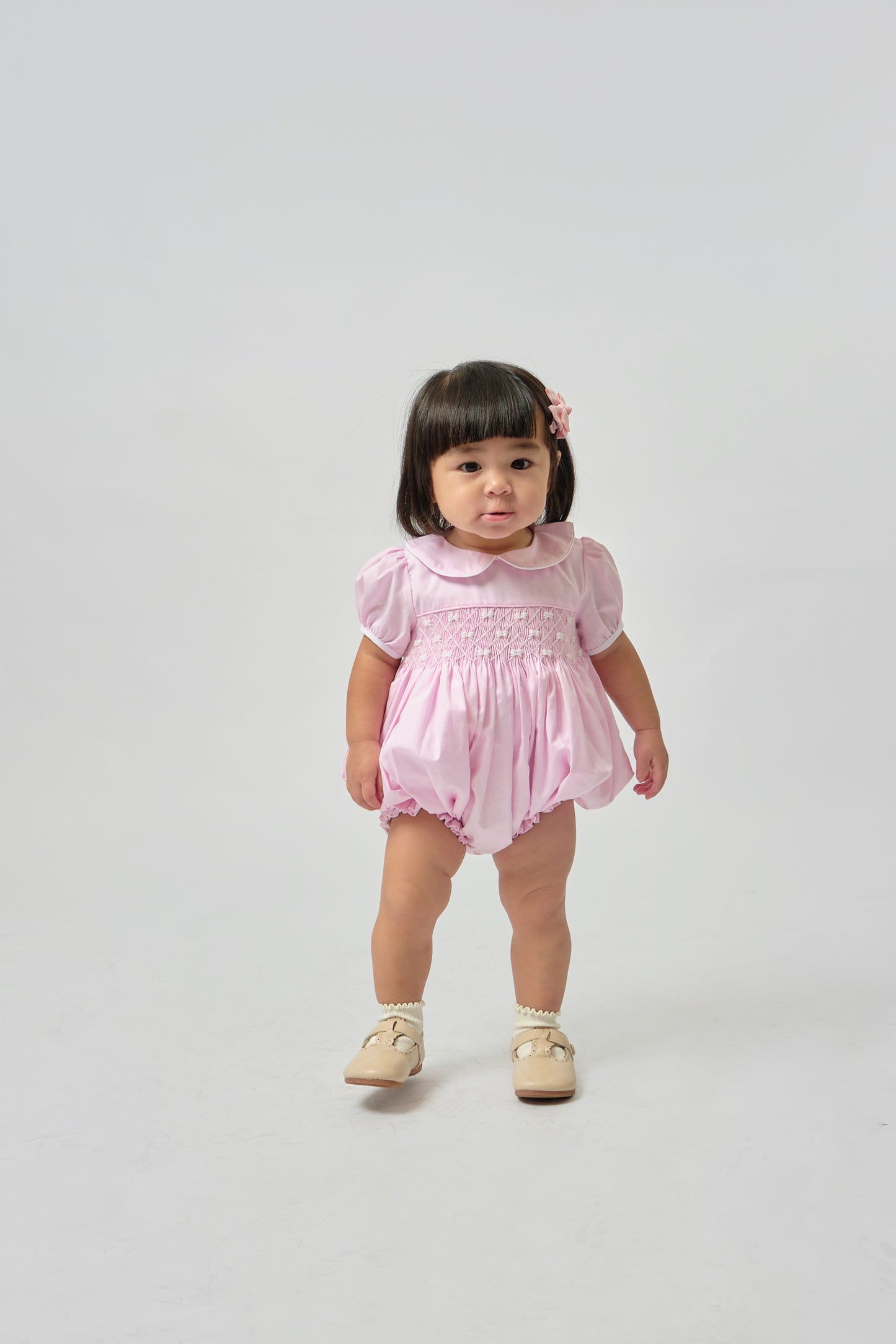 Carlotta Hand Smocked Romper