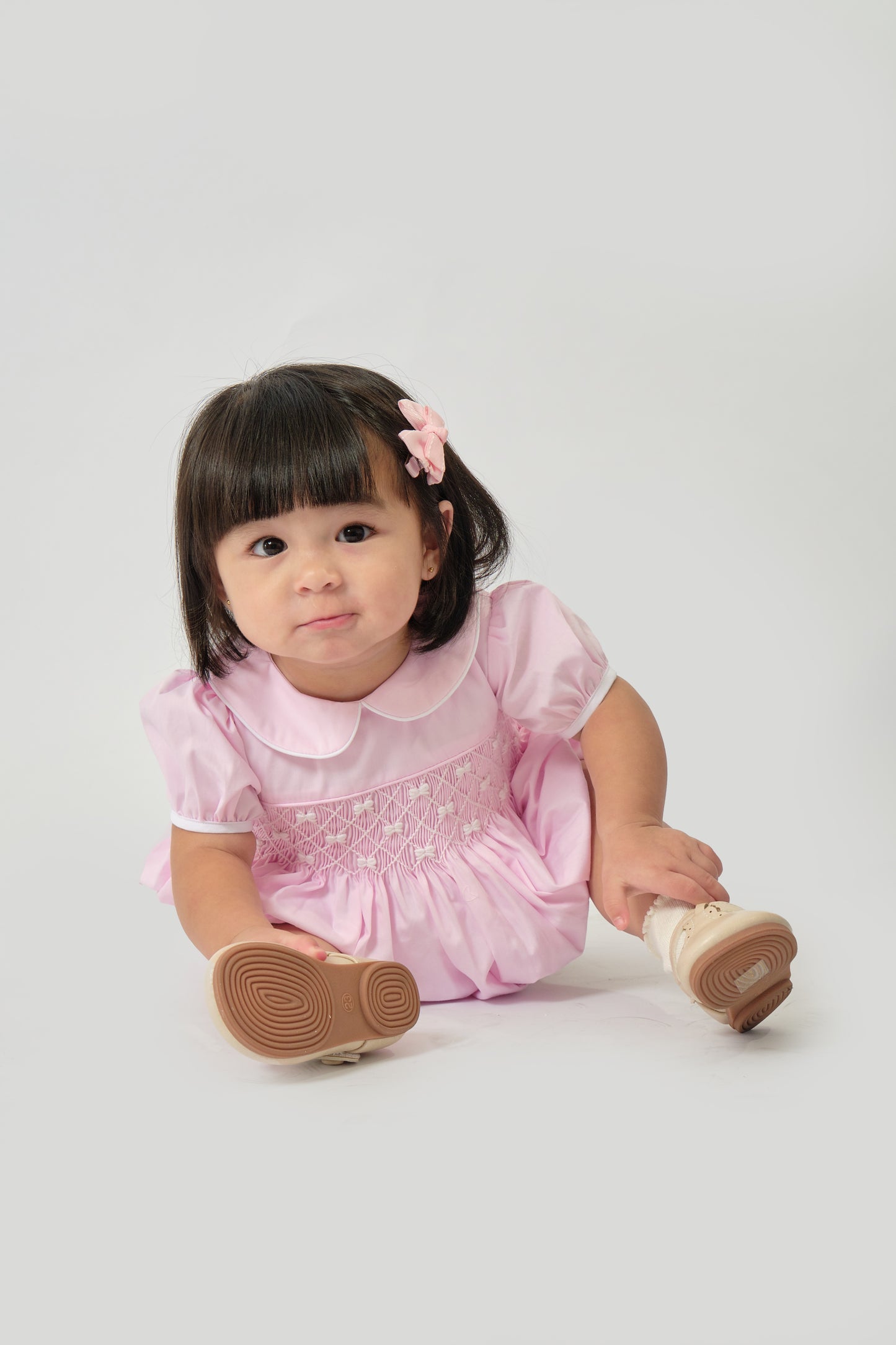 Carlotta Hand Smocked Romper