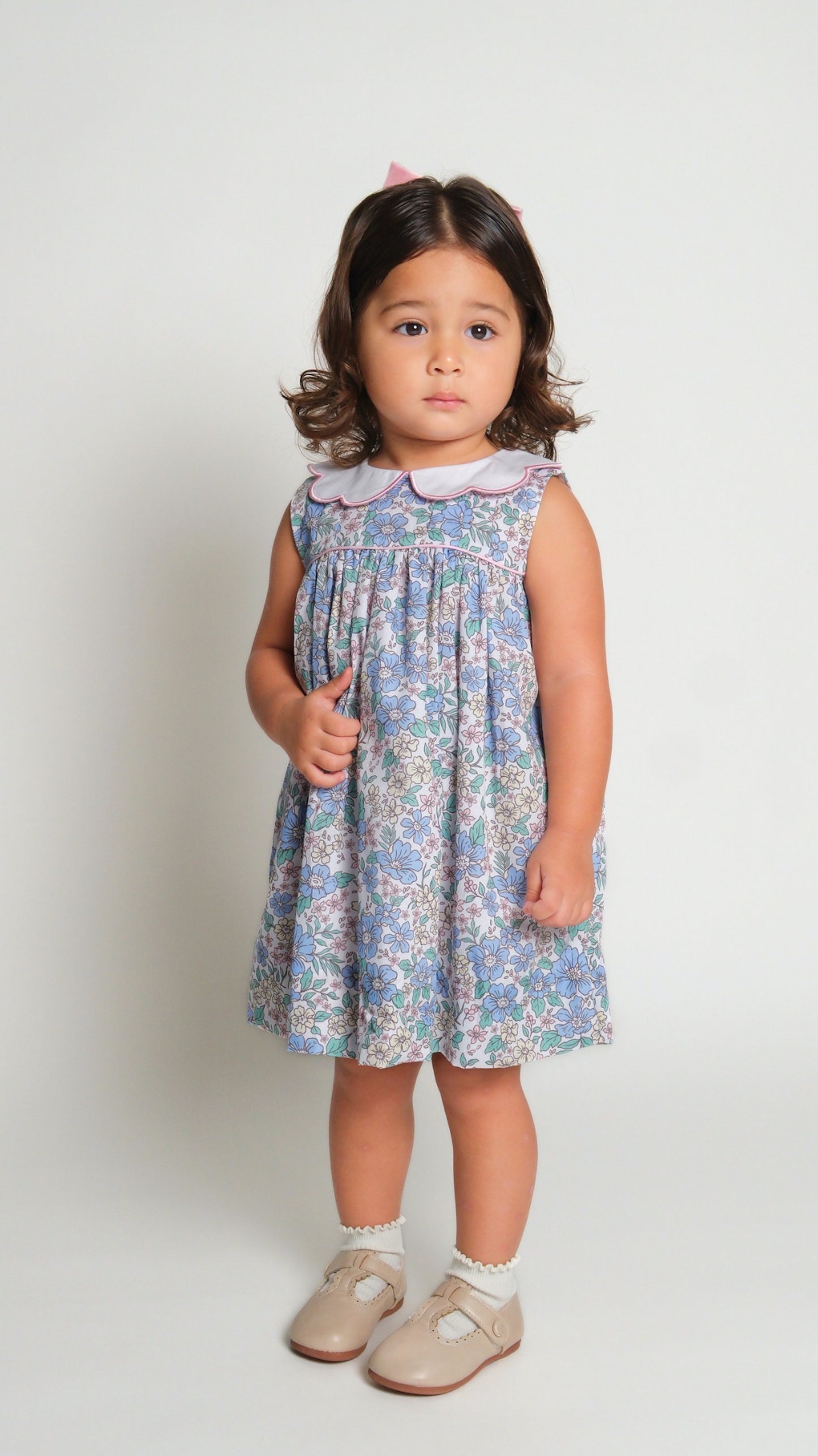 Paulina Scallop Collar Baby/Girl Dress