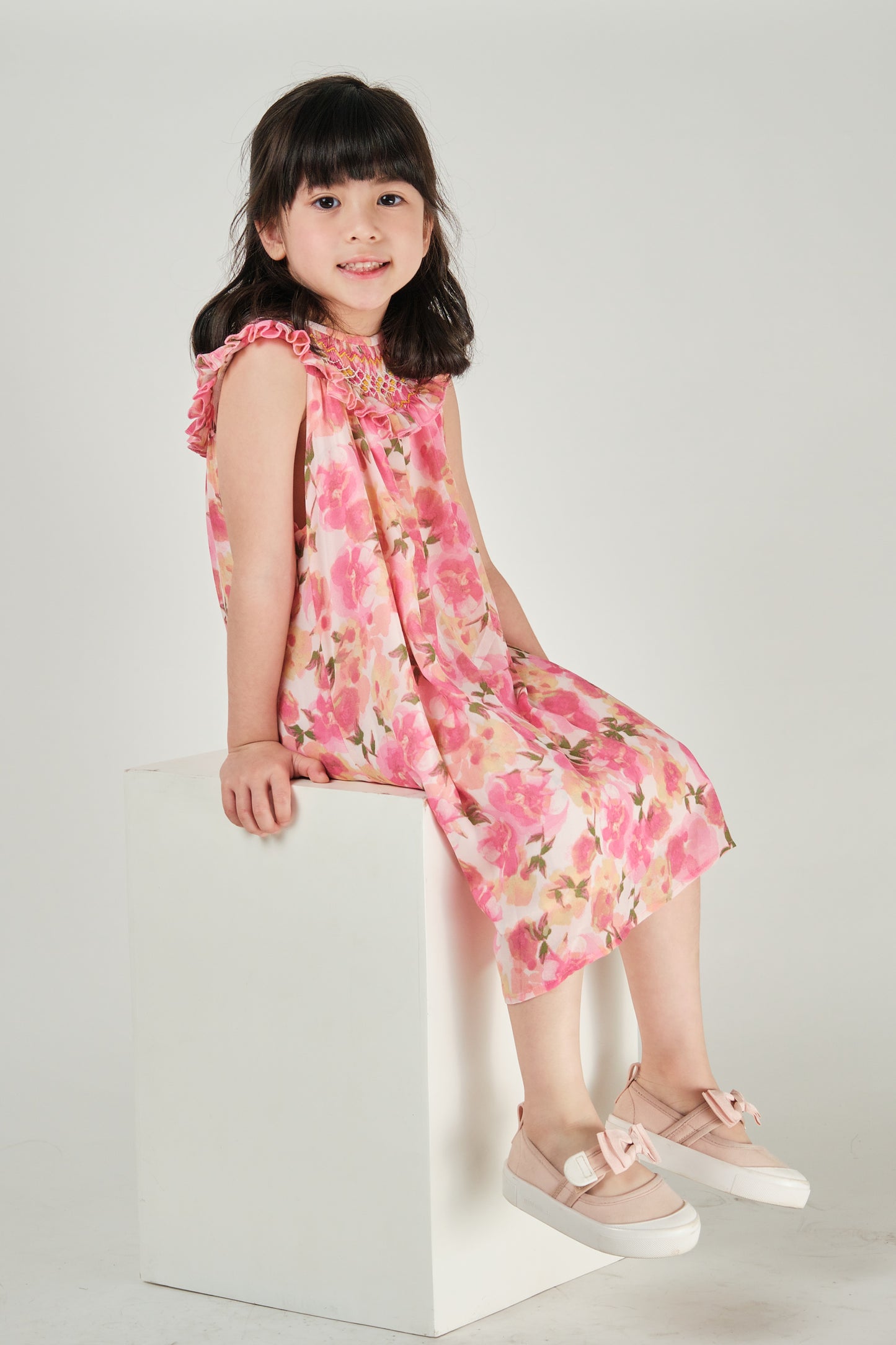 Astrid Hand Smocked Girl Dress
