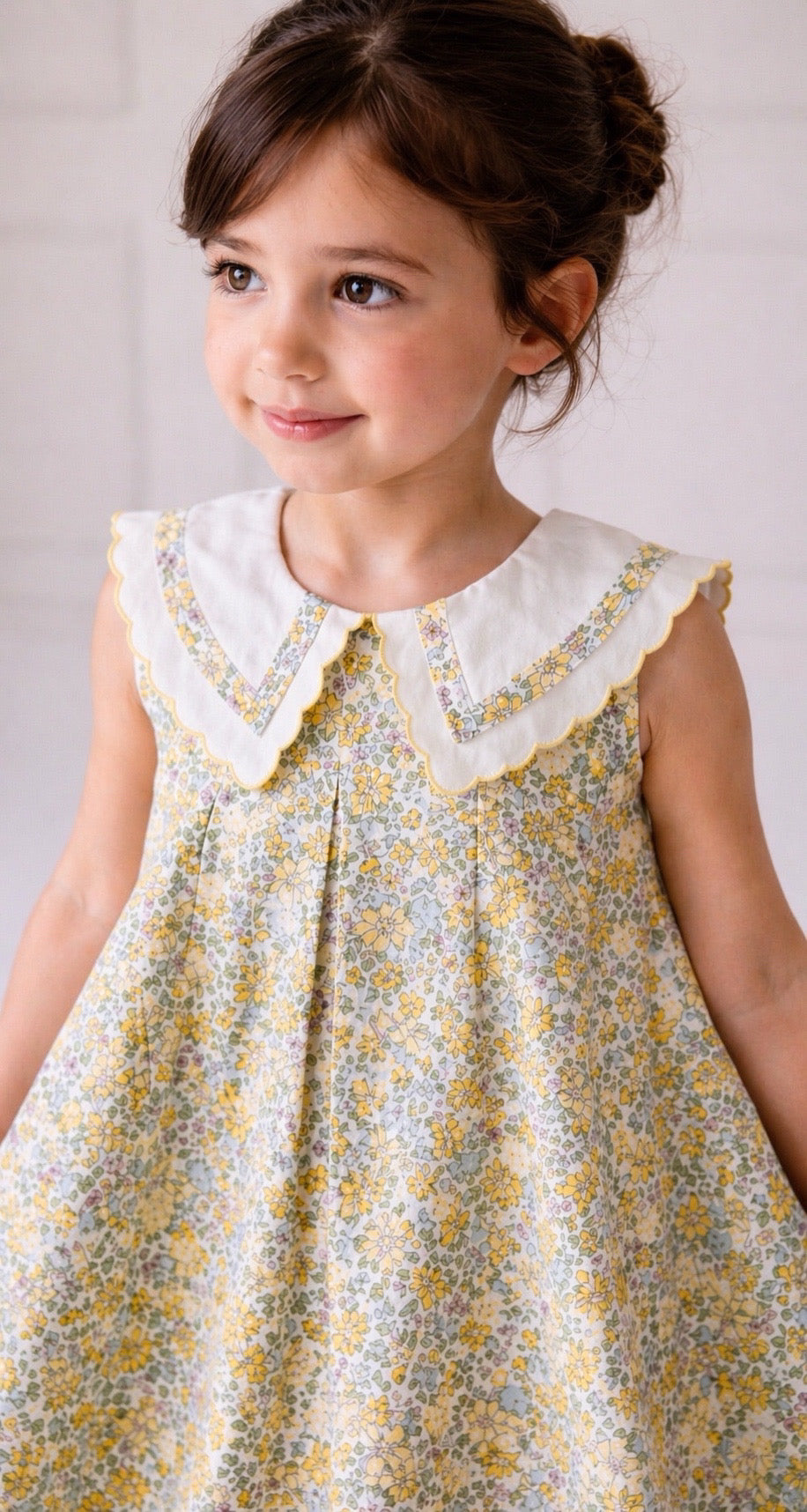 Soleil Scallop Collar Baby/Girl Dress