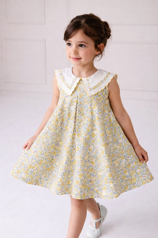 Soleil Scallop Collar Baby/Girl Dress