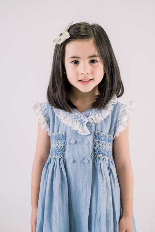 Matthia Hand Smocked Girl Dress