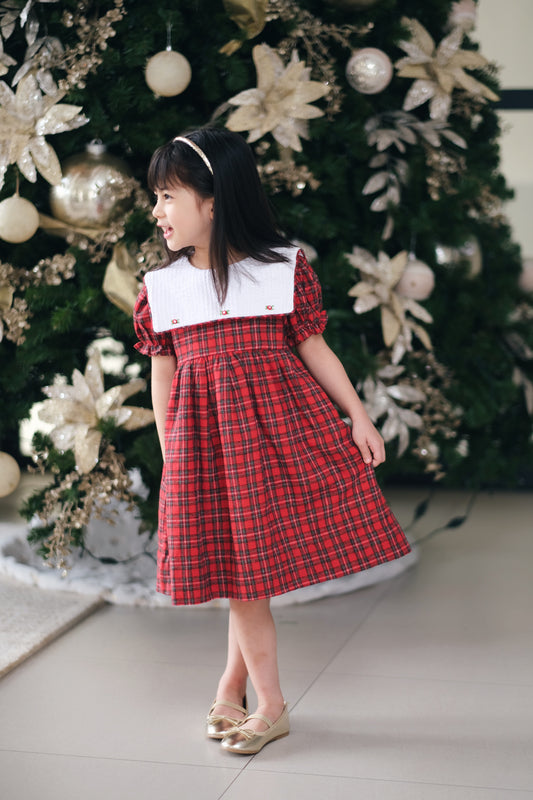 Eleanor Square Collar Christmas Dress