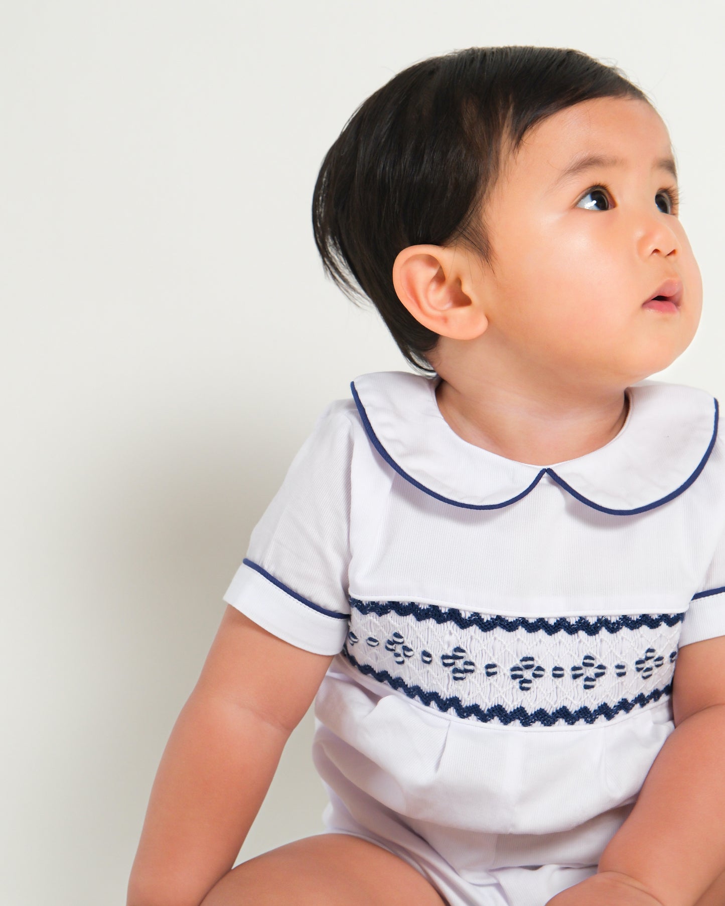 Julian Hand Smocked Boy Romper