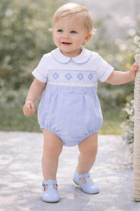 Hudson Hand Smocked Baby/Boy Set