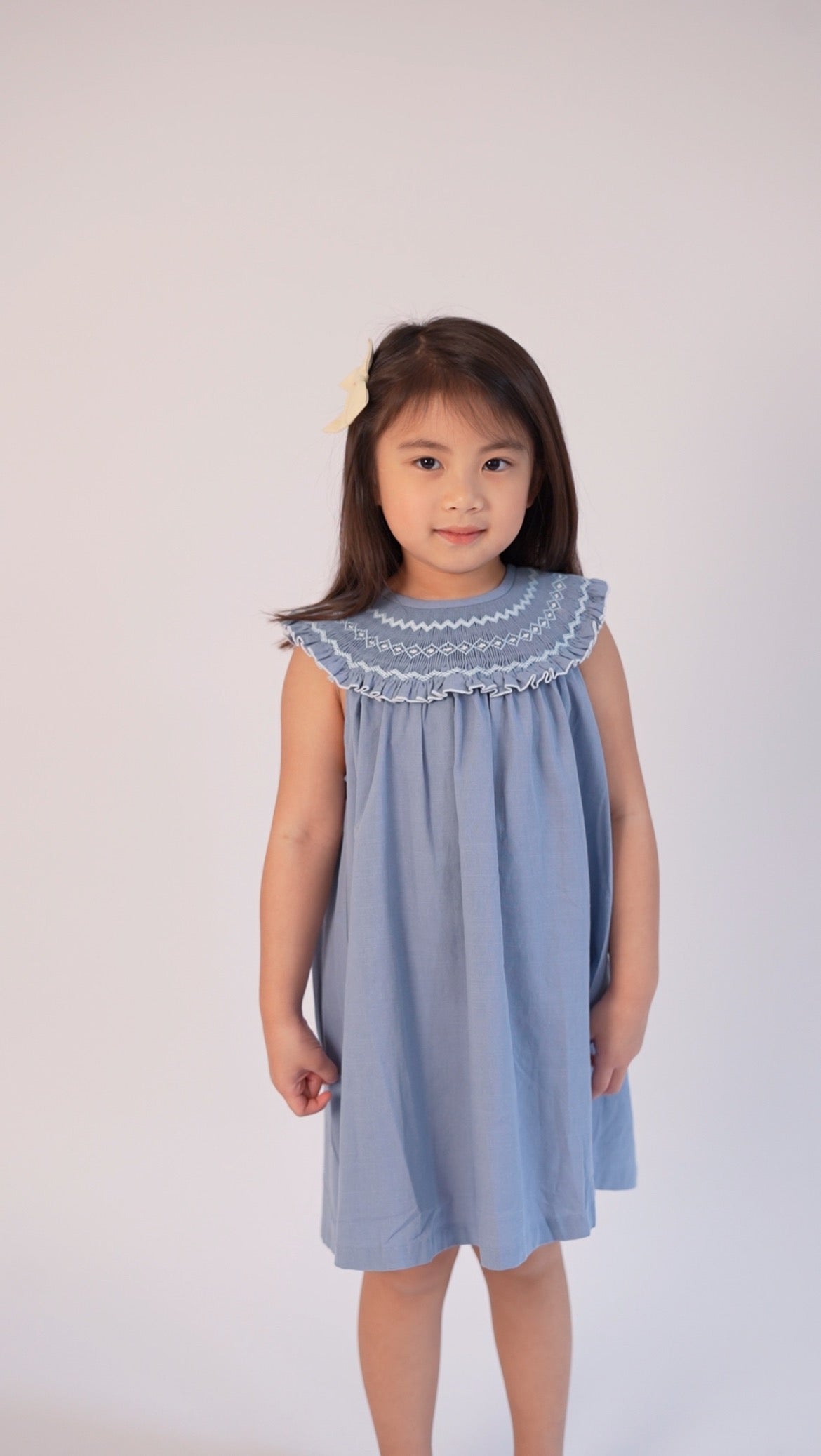 Chelsea Hand Smocked Girl Dress