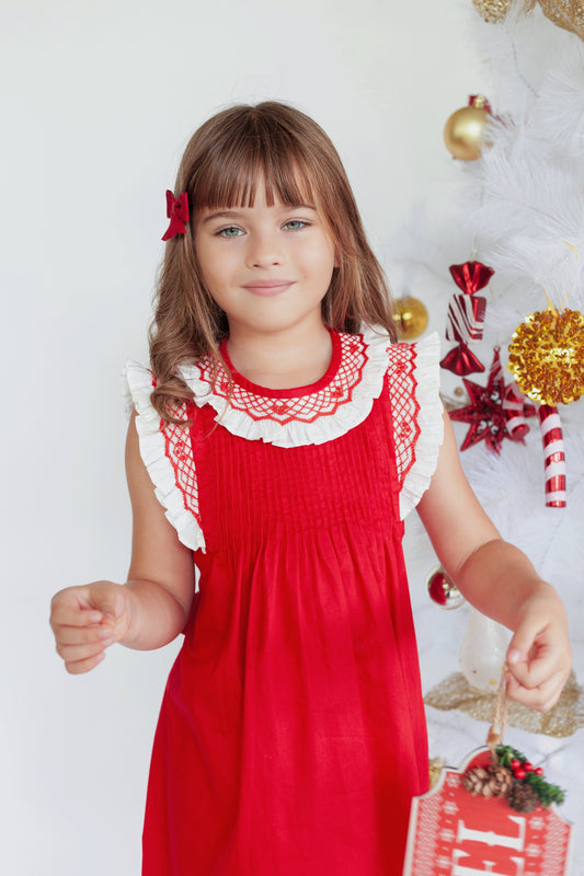 Rosita Hand Smocked Christmas Dress